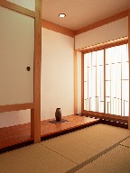 The Japanese-style room where there is a tatami, it is Japanese culture.